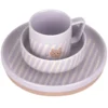 LÄSSIG Coffret Repas 3 Pièces en Porcelaine Tiny Team - Chat