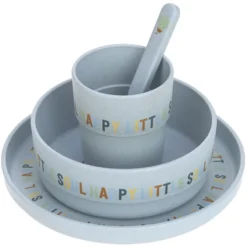 LÄSSIG Coffret Repas 4 Pièces Happy Fruits - Citron
