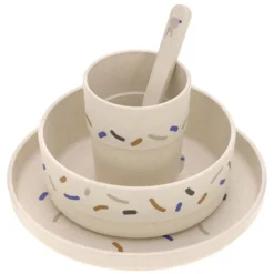 LÄSSIG Coffret Repas 4 Pièces Little Mateys - Bleu Roi