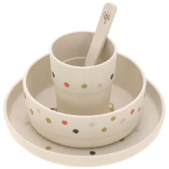 LÄSSIG Coffret Repas 4 Pièces Little Mateys - Orange Epicée