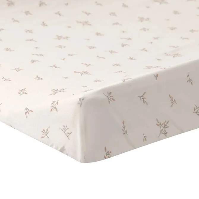 LÄSSIG Housse Matelas à Langer Miracle of Nature - Feuilles