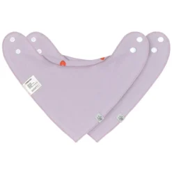 LÄSSIG Lot de 2 Bavoirs Bandana Happy Rascals Coeur - 0/24 Mois