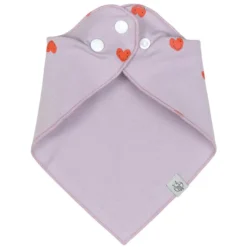 LÄSSIG Lot de 2 Bavoirs Bandana Happy Rascals Coeur - 0/24 Mois