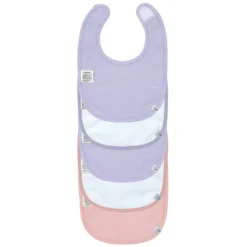LÄSSIG Lot de 5 Bavoirs Eponge Happy Fruits Cerise - 3/18 Mois