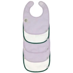 LÄSSIG Lot de 5 Bavoirs Eponge Happy Rascals Coeur - 3/18 Mois