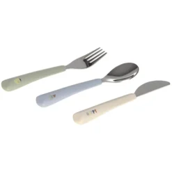 LÄSSIG Lot de 3 Couverts Happy Fruits - Citron