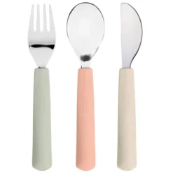 LÄSSIG Lot de 3 Couverts Happy Fruits - Cerise