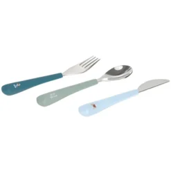 LÄSSIG Lot de 3 Couverts Tiny Team - Chien