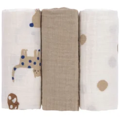 LÄSSIG Lot de 3 Langes Little Mateys - Bleu Roi