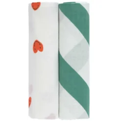 LÄSSIG Lot de 2 Langes XL Happy Rascals - Coeur