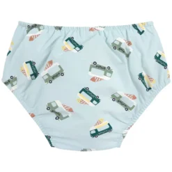 LÄSSIG Maillot de Bain Couche Camion de Glace Illusion Bleu - 3/6 Mois