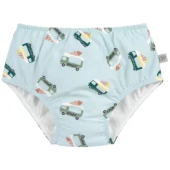 LÄSSIG Maillot de Bain Couche Camion de Glace Illusion Bleu - 3/6 Mois