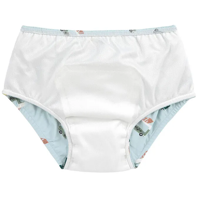 LÄSSIG Maillot de Bain Couche Camion de Glace Illusion Bleu - 3/6 Mois
