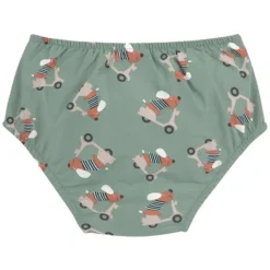 LÄSSIG Maillot de Bain Couche Scooter Chien Vert - 3/6 Mois