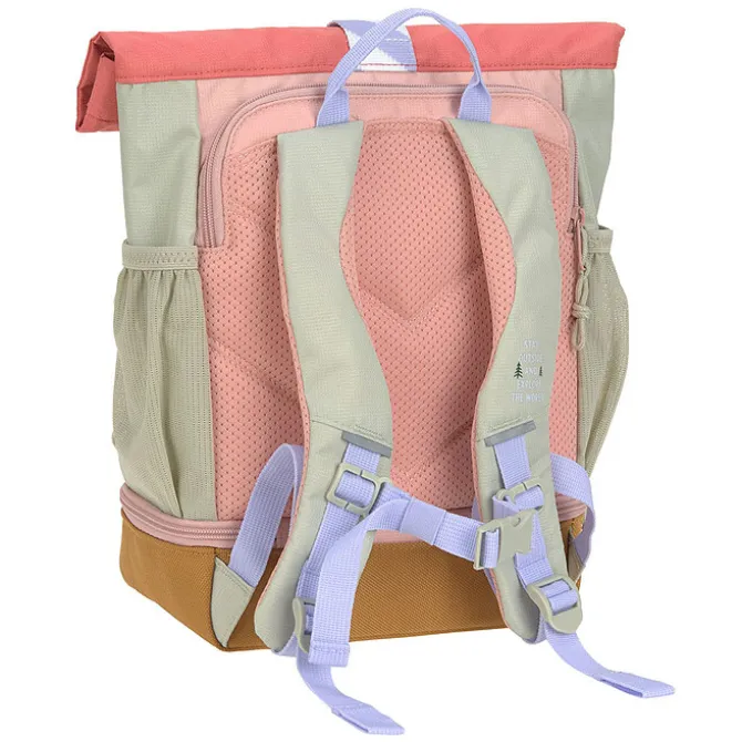 LÄSSIG Mini Sac à Dos Rolltop Sunny Explorer - Rose Pink