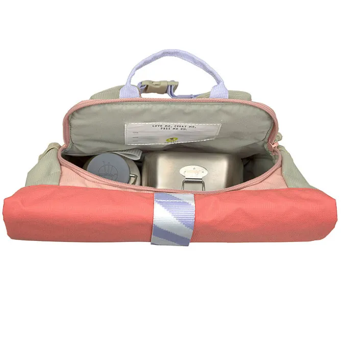 LÄSSIG Mini Sac à Dos Rolltop Sunny Explorer - Rose Pink