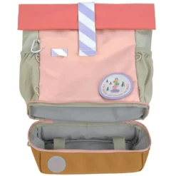 LÄSSIG Mini Sac à Dos Rolltop Sunny Explorer - Rose Pink