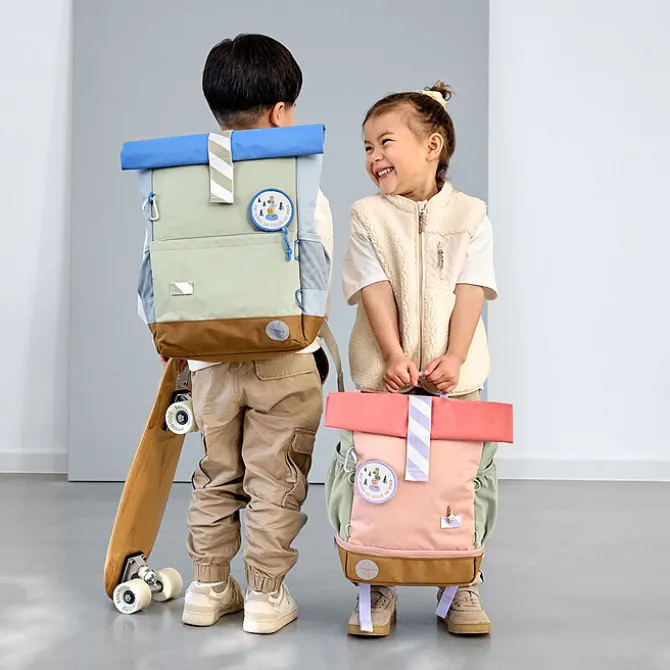 LÄSSIG Mini Sac à Dos Rolltop Sunny Explorer - Rose Pink