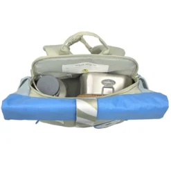 LÄSSIG Mini Sac à Dos Rolltop Sunny Explorer - Vert Bleu