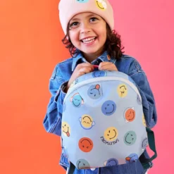 LÄSSIG Sac à Dos Tiny SmileyWorld® - Bleu