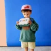 LÄSSIG Set Boîte à Goûter et Gourde Little Gang - Smile Vert Océan