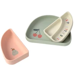 LÄSSIG Set de Vaisselle 3 Pièces Happy Fruits - Cerise