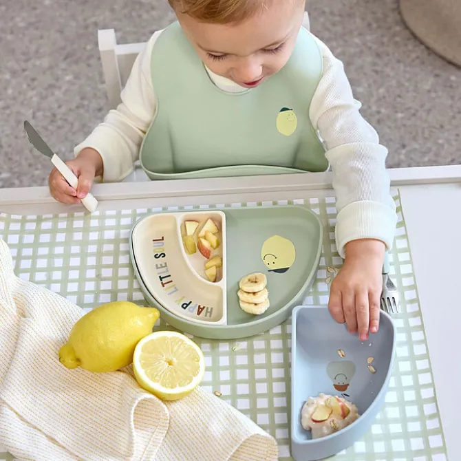 LÄSSIG Set de Vaisselle 3 Pièces Happy Fruits - Citron