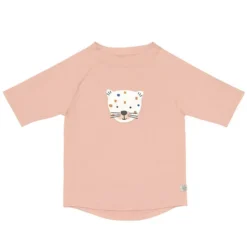 LÄSSIG T-shirt Anti-UV Manches courtes Desert Aventure Léopard Rose - 6/12 Mois