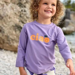 LÄSSIG T-shirt Anti-UV Manches Longues Violet - 2/3 Ans
