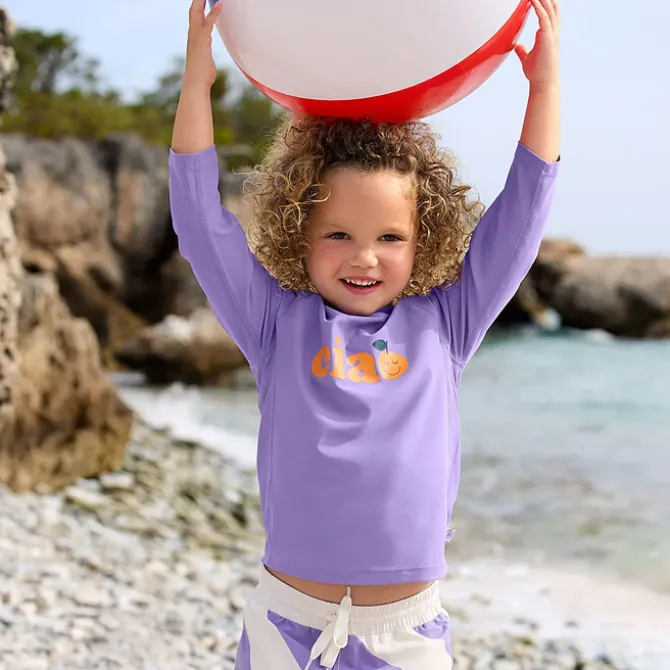 LÄSSIG T-shirt Anti-UV Manches Longues Violet - 2/3 Ans