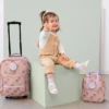 LÄSSIG Valise à Roulettes Pattern Party - Rose