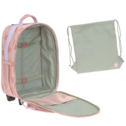 LÄSSIG Valise à Roulettes Pattern Party - Rose