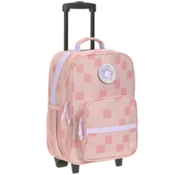 LÄSSIG Valise à Roulettes Pattern Party - Rose