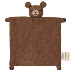 Main Sauvage Doudou Plat Tricoté Ourson