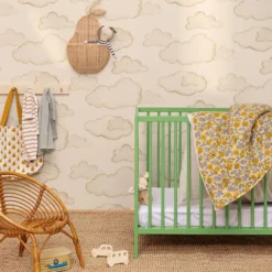 Maison Janette Papier Peint Leon - Pain d'Epice