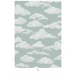 Maison Janette Petite Affiche Colette Bleu Anglais - 30 x 20 cm