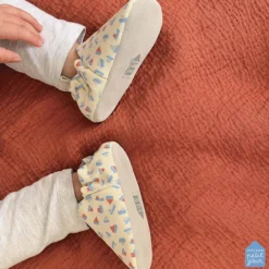 Maison Petit Jour Chaussons en Coton Les Bateaux - 16/17