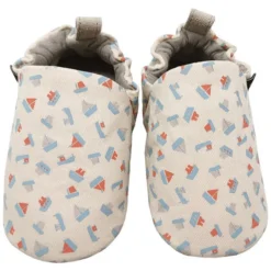 Maison Petit Jour Chaussons en Coton Les Bateaux - 16/17