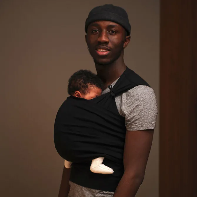 MAMA HANGS Porte-bébé Carry & Pack Taille 2 - Noir