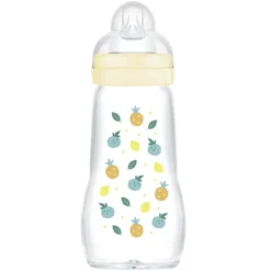 MAM Biberon Verre Colors of Nature Blanc - 260 ml