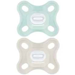 MAM Lot de 2 Sucettes Comfort Silicone Bleu - 0/2 Mois
