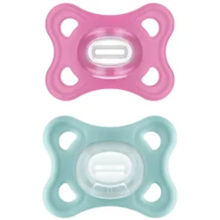 MAM Lot de 2 Sucettes Comfort Silicone Rose - 2/12 Mois
