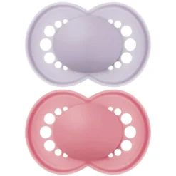 MAM Lot de 2 Sucettes Original Tendance Violet et Rose - 6 Mois +