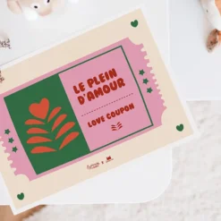 Ma petite vie Affiche Le Plein d'Amour x L'Armoire de Bébé - 30 x 40 cm