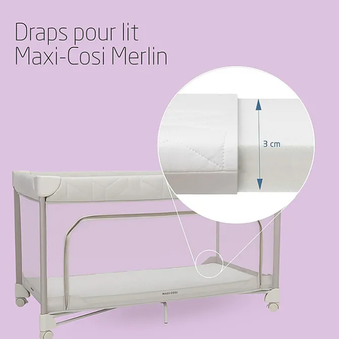 Maxi-Cosi Lot de 2 Draps de Lit Merlin