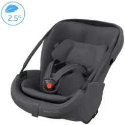 Maxi-Cosi Siège Auto Coral Slide Pro i-Size Groupe 0+ - Moon Graphite