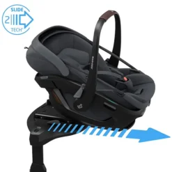 Maxi-Cosi Siège Auto Coral Slide Pro i-Size Groupe 0+ - Moon Graphite