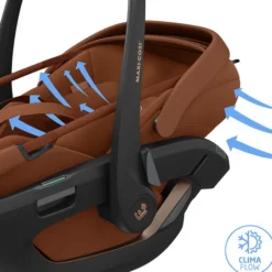 Maxi-Cosi Siège Auto Coral Slide Pro i-Size Groupe 0+ - Copper Terra