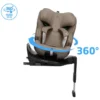 Maxi-Cosi Siège Auto Emerald 360 Plus i-Size Groupe 0/1/2/3 - Authentic Truffle