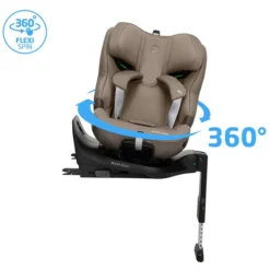 Maxi-Cosi Siège Auto Emerald 360 Plus i-Size Groupe 0/1/2/3 - Authentic Truffle